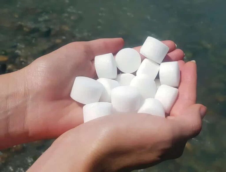 Personal holding water conditioner salt tablets